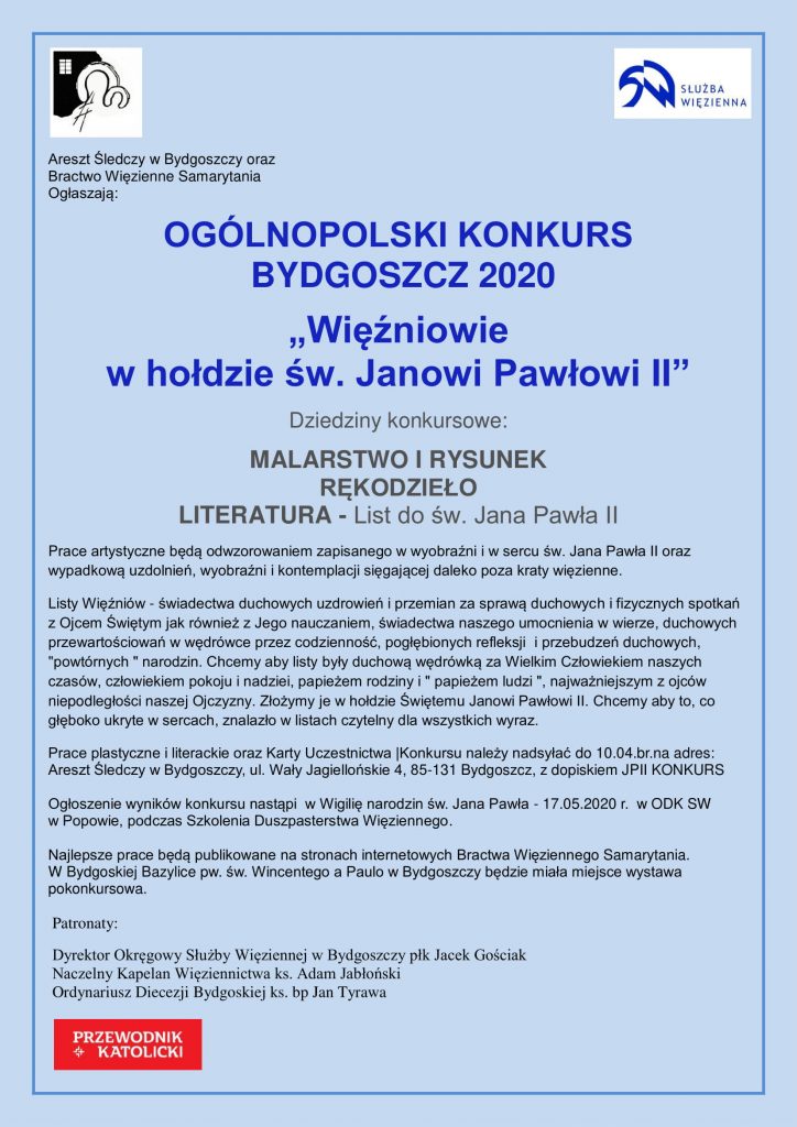 Konkurs – Więźniowie w hołdzie św. Janowi Pawłowi II