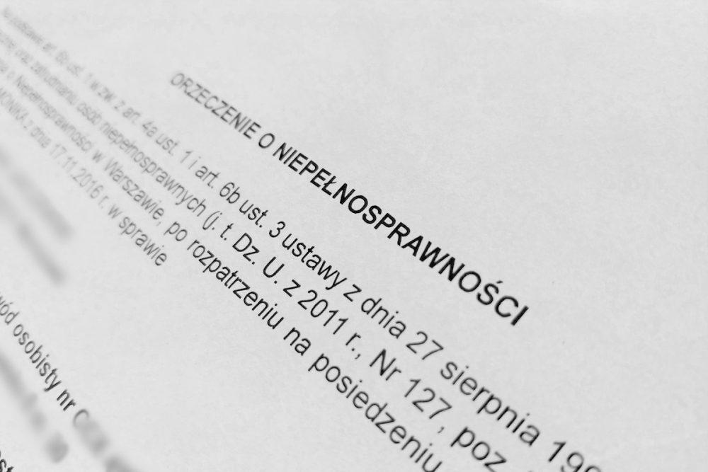Co oznaczają symbole w orzekaniu o niepełnosprawności przez ZUS