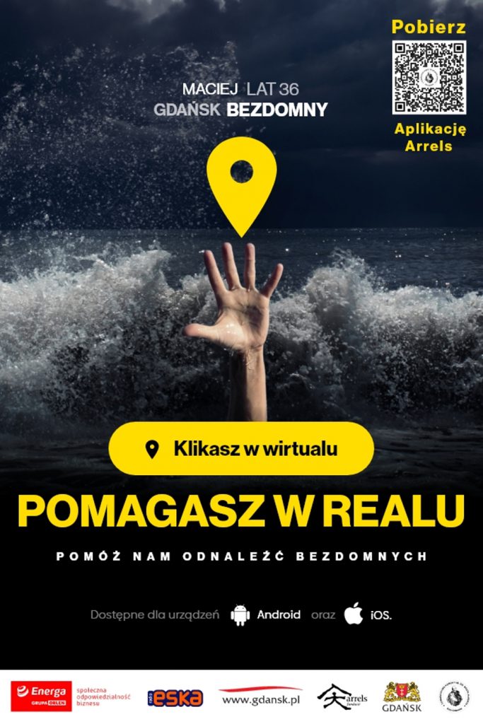 Gdańsk. Kampania społeczna „Klikasz w wirtualu i pomagasz w realu. Pomóż nam odnaleźć bezdomnych”
