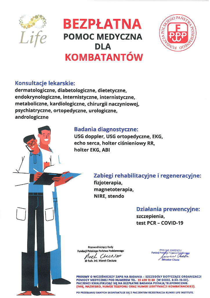 Bezpłatne konsultacje lekarskie dla kombatantów