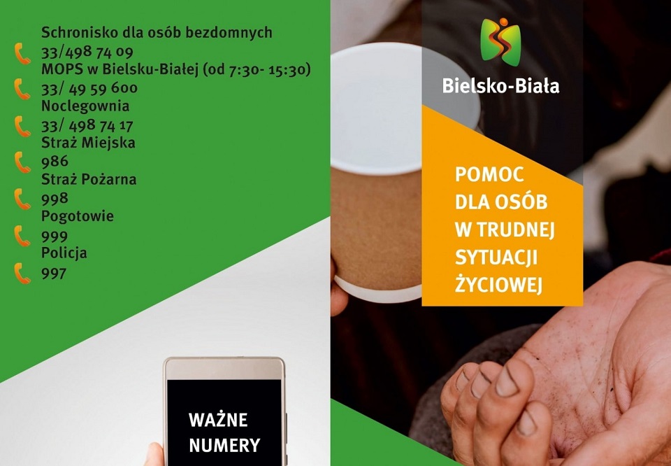 Bielsko-Biała. Specjalne ulotki zamiast datków mają pomóc bezdomnym
