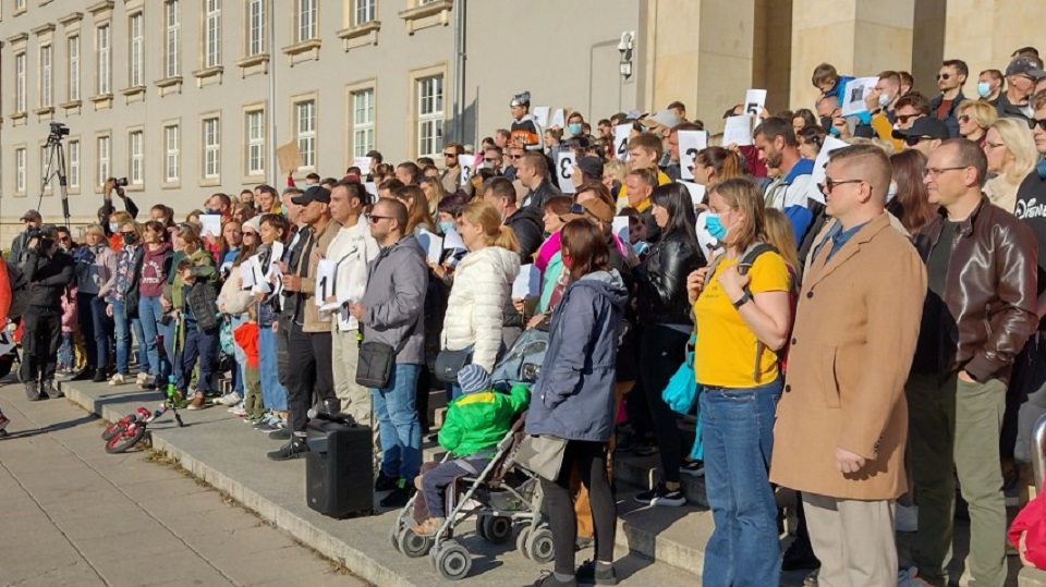 Wrocław. Imigranci protestowali przeciwko opieszałości urzędników