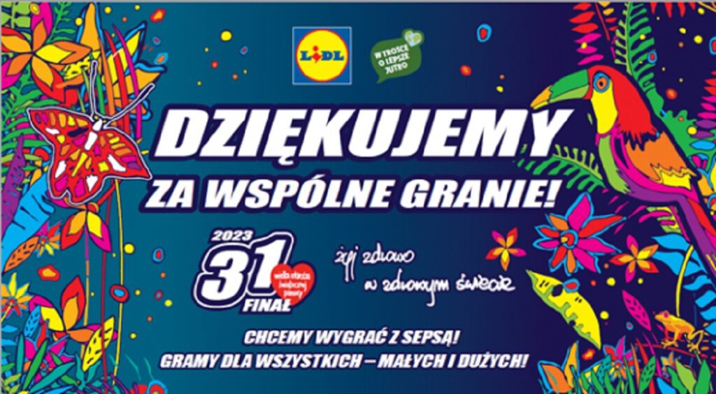 Lidl Polska przekazuje ponad 4 mln zł na WOŚP – 43 mln zł przez 14 lat