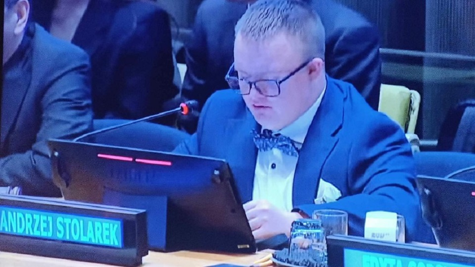 Na forum ONZ opowiedział o życiu osób niepełnosprawnych w Polsce