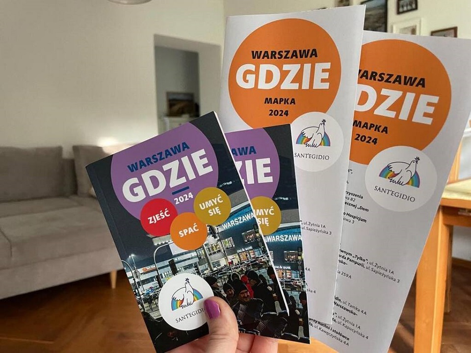 Warszawa. Wspólnota Sant’Egidio przygotowała przewodnik dla bezdomnych