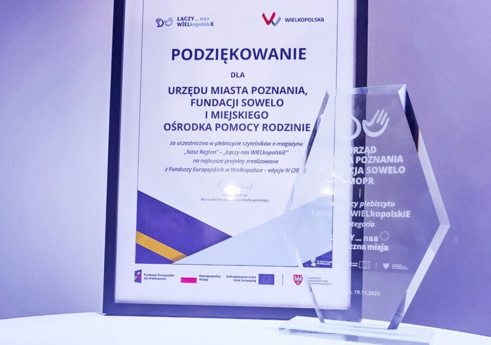 Poznań. Projekt „Pomoc po sąsiedzku” z prestiżową nagrodą