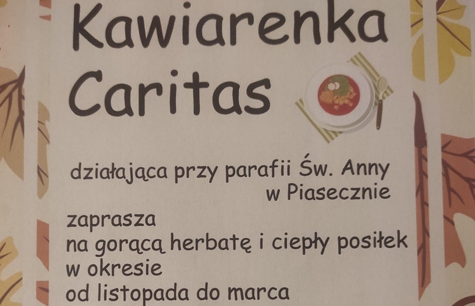 Piaseczno. Kawiarenka Caritas dłużej otwarta podczas mrozów