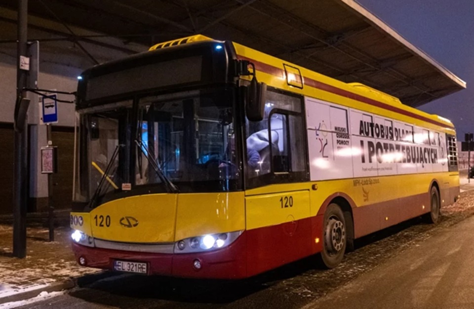 Łódź. Autobus dla bezdomnych pobił rekord